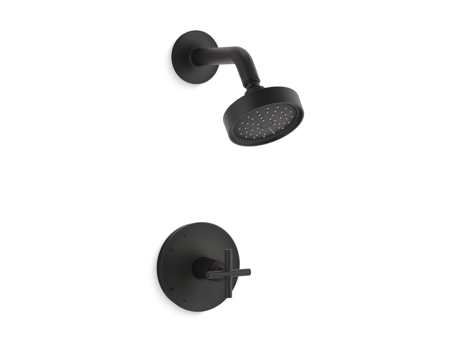 KOHLER TS14422-3G-BL Purist 1.75 GPM 1-Handle Rite-Temp Shower Trim Kit in Matte Black (Valve Not Included)