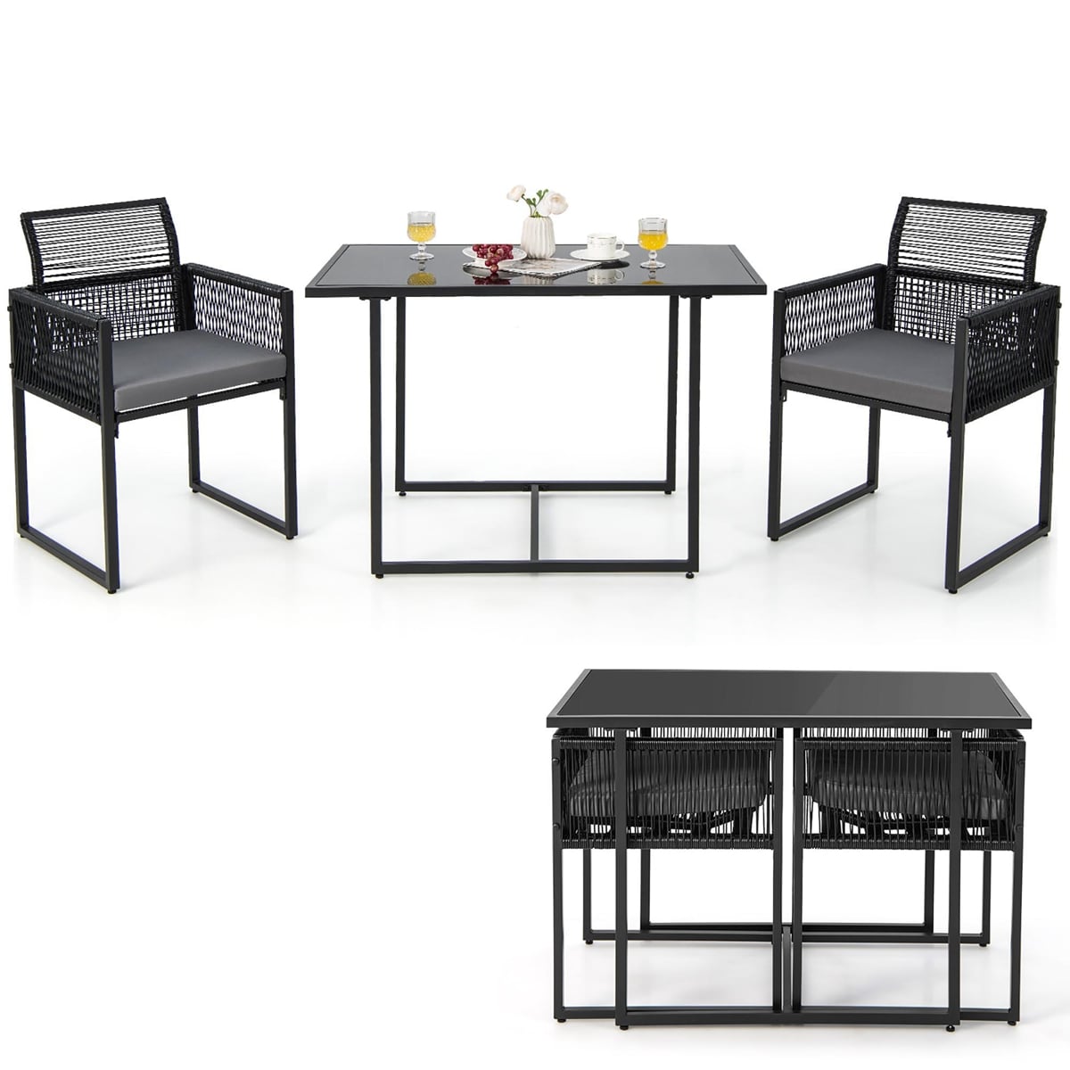 Costway NP11050DK Patio-Conversation-Sets - View #2