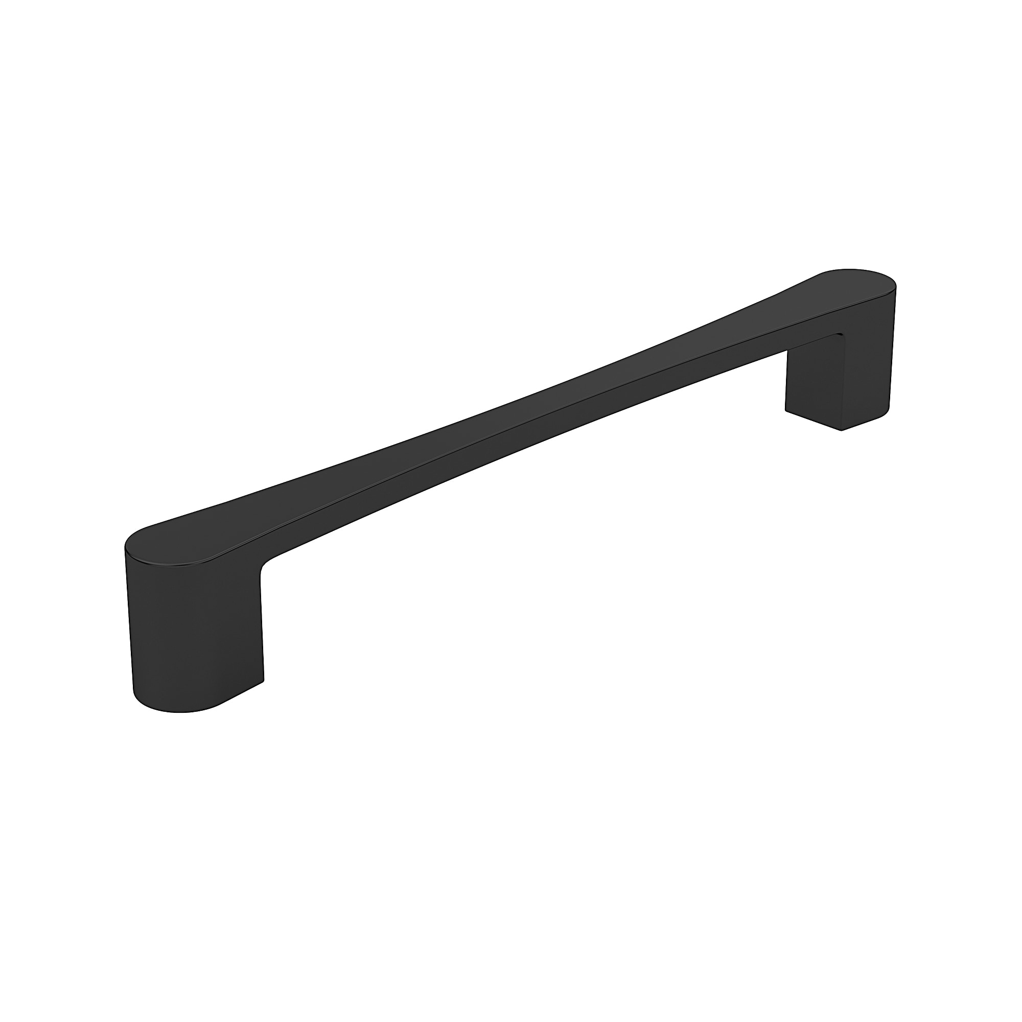 Richelieu BP7470160900 Kent 6-5/16-in , 160mm Center to Center Matte Black Rectangular Handle