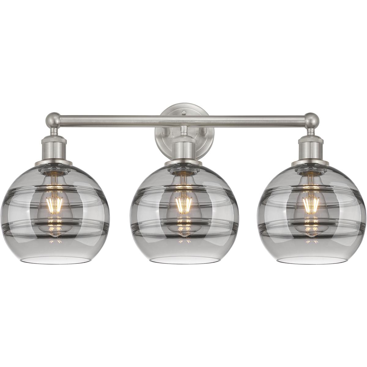 Innovations Lighting 2676574 616-3W-SN-G556-8SM Edison Rochester Bathroom Vanity Light