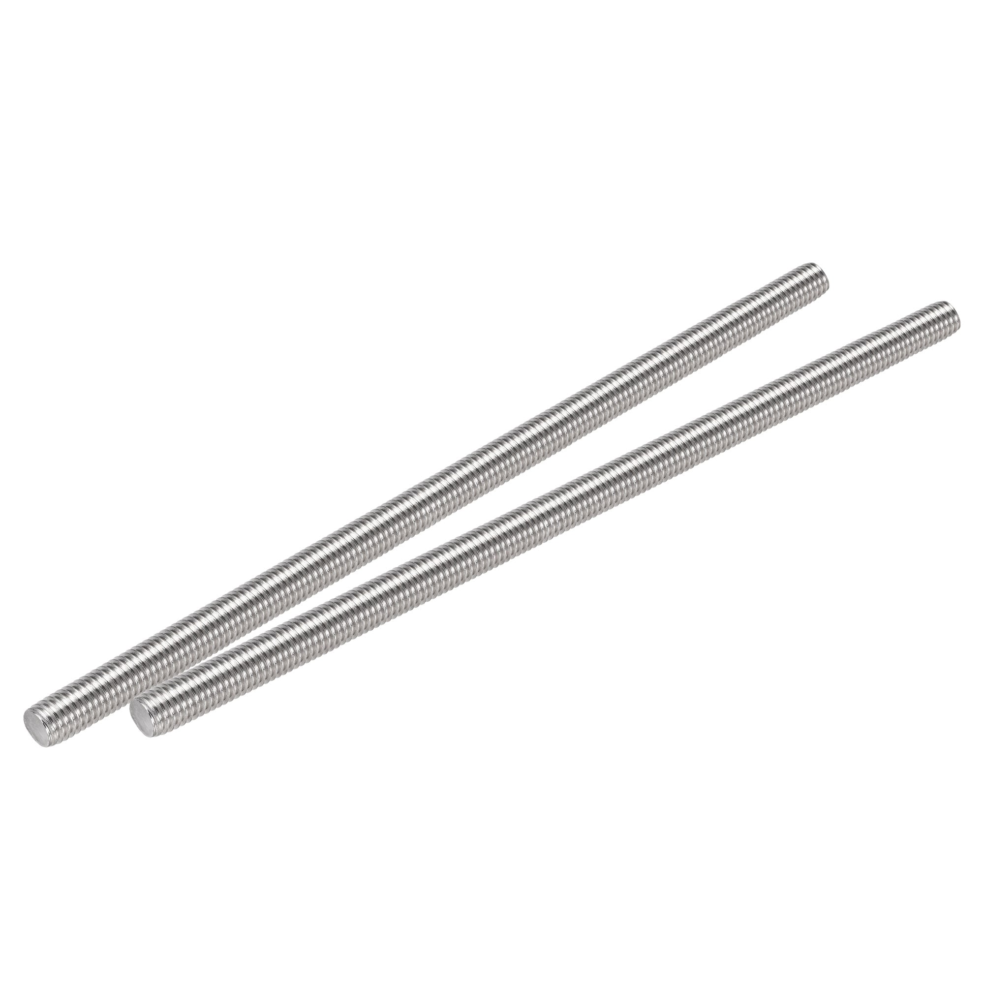 Unique Bargains 2pcs M12 x 300mm Fully Threaded Rod 304 Stainless Steel Right Hand Threads M12-1.75 Thread Pitch #S26032400UX2748