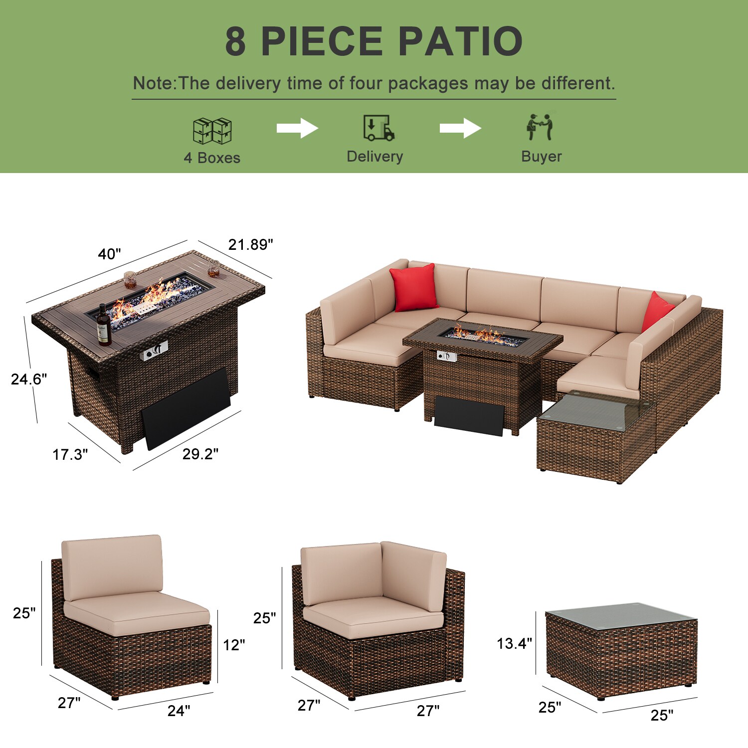 Bapipro BP3508R16 Patio-Conversation-Sets - View #7