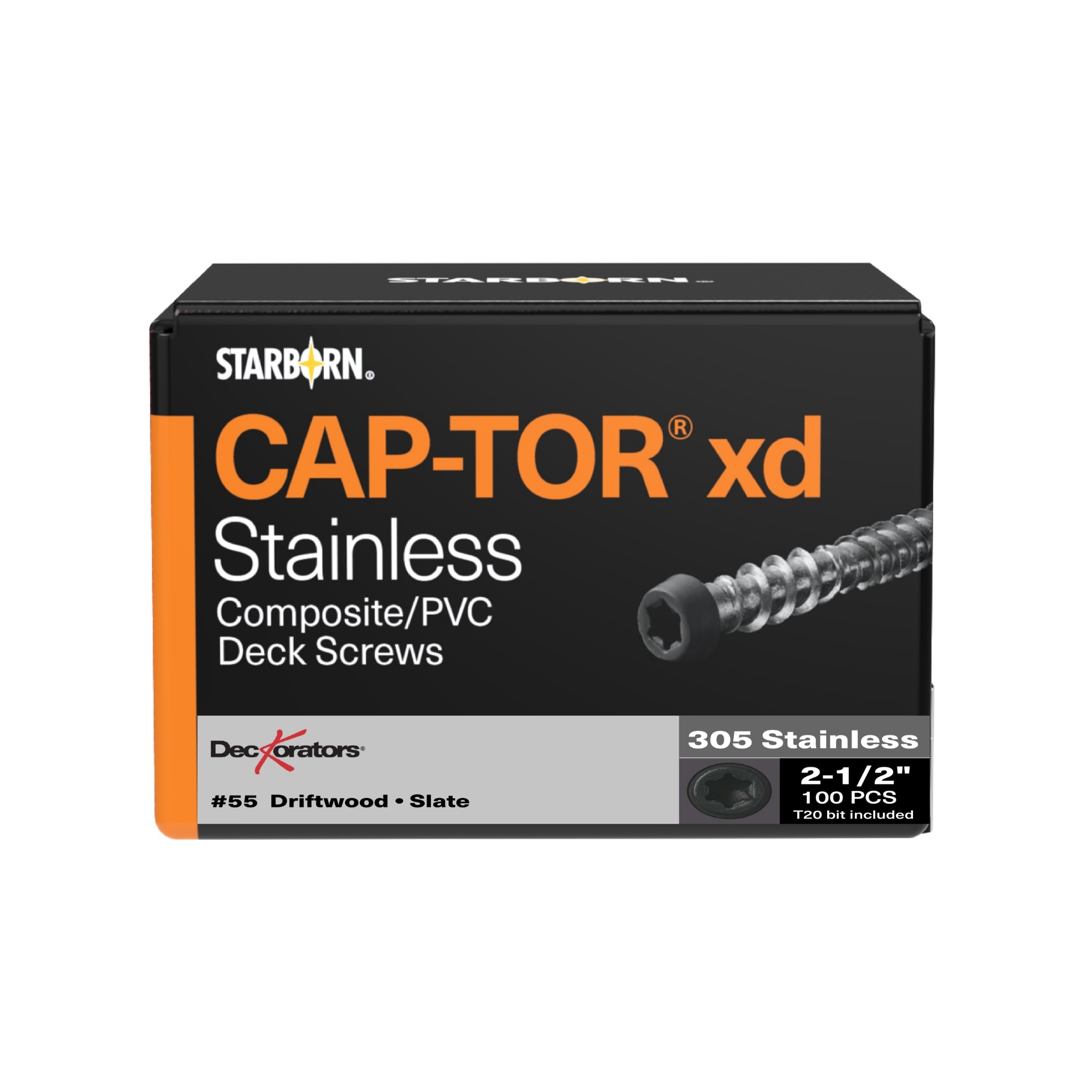 Deckorators #10 x 2-1/2-in Composite Deck Screws 100 -Per Box