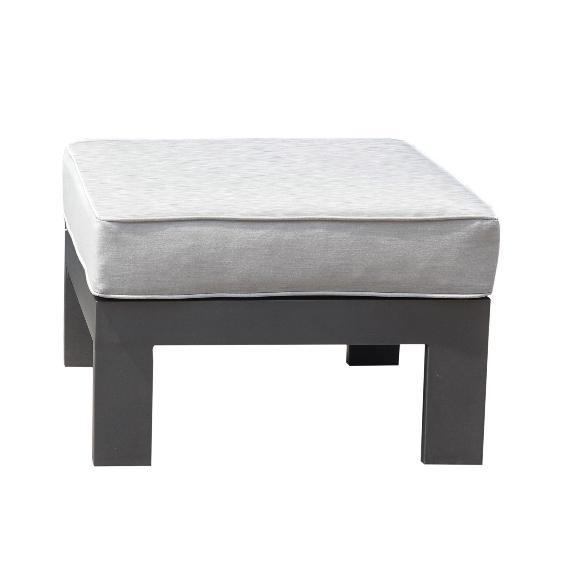 Mondawe MA-GC907O Coastal Gray Round Ottoman