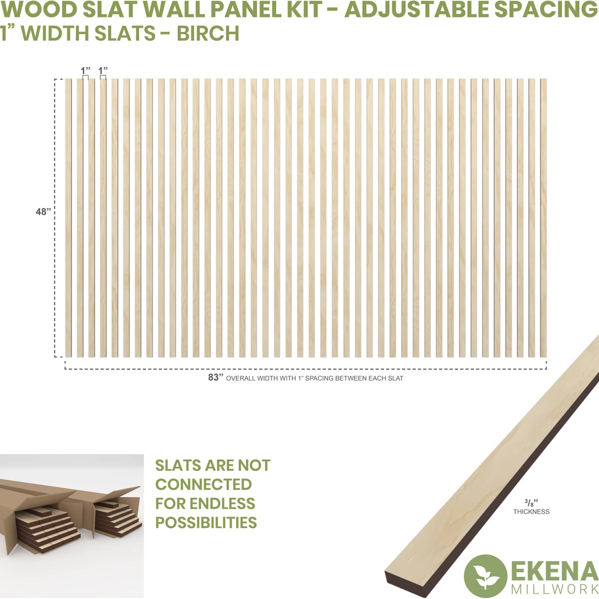 Ekena Millwork SWW84X48X0375BI Wall-Planks - View #2