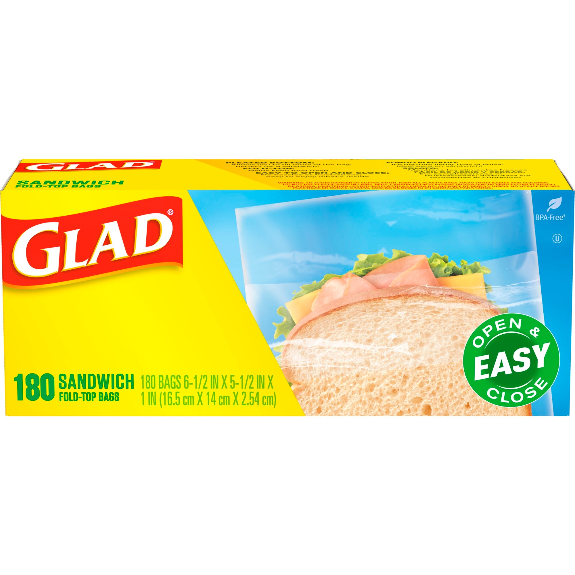Glad 180-Pack Medium Food Bag in the Food Storage Containers department at