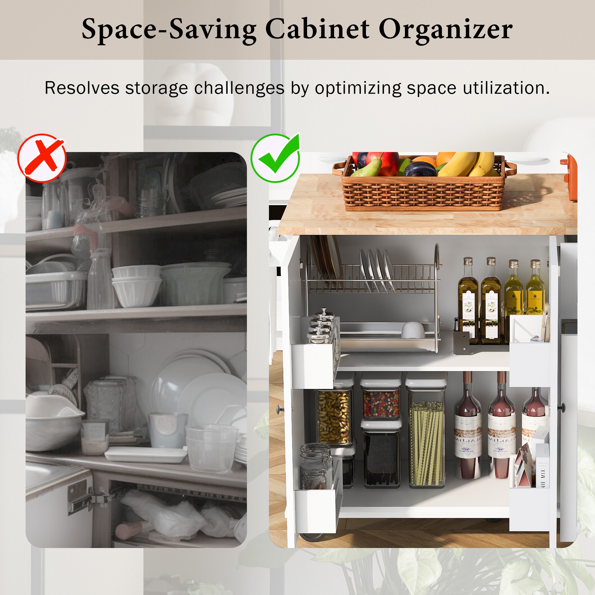 Kahomvis KK-QPO2-3AW Kitchen-Furniture - View #8