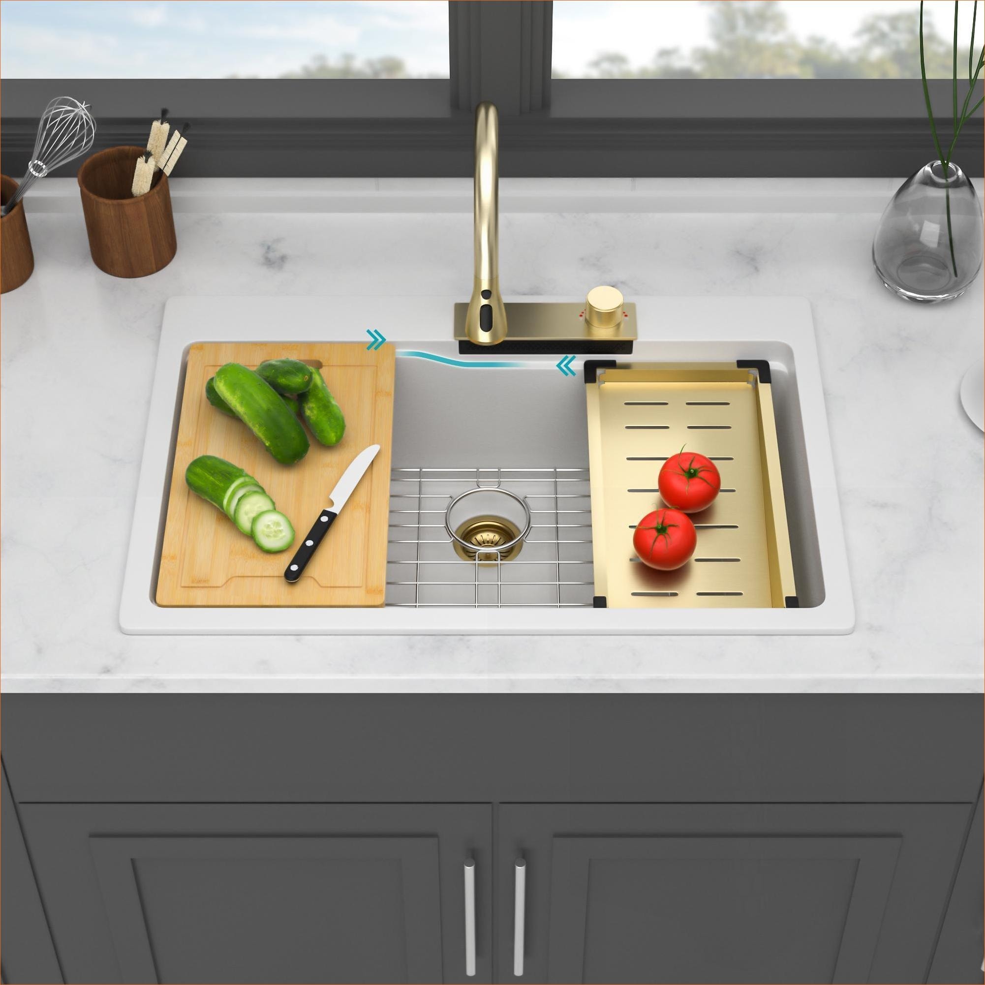 Watnature PQ1BZB2SCSR2 Kitchen-Sinks - View #2