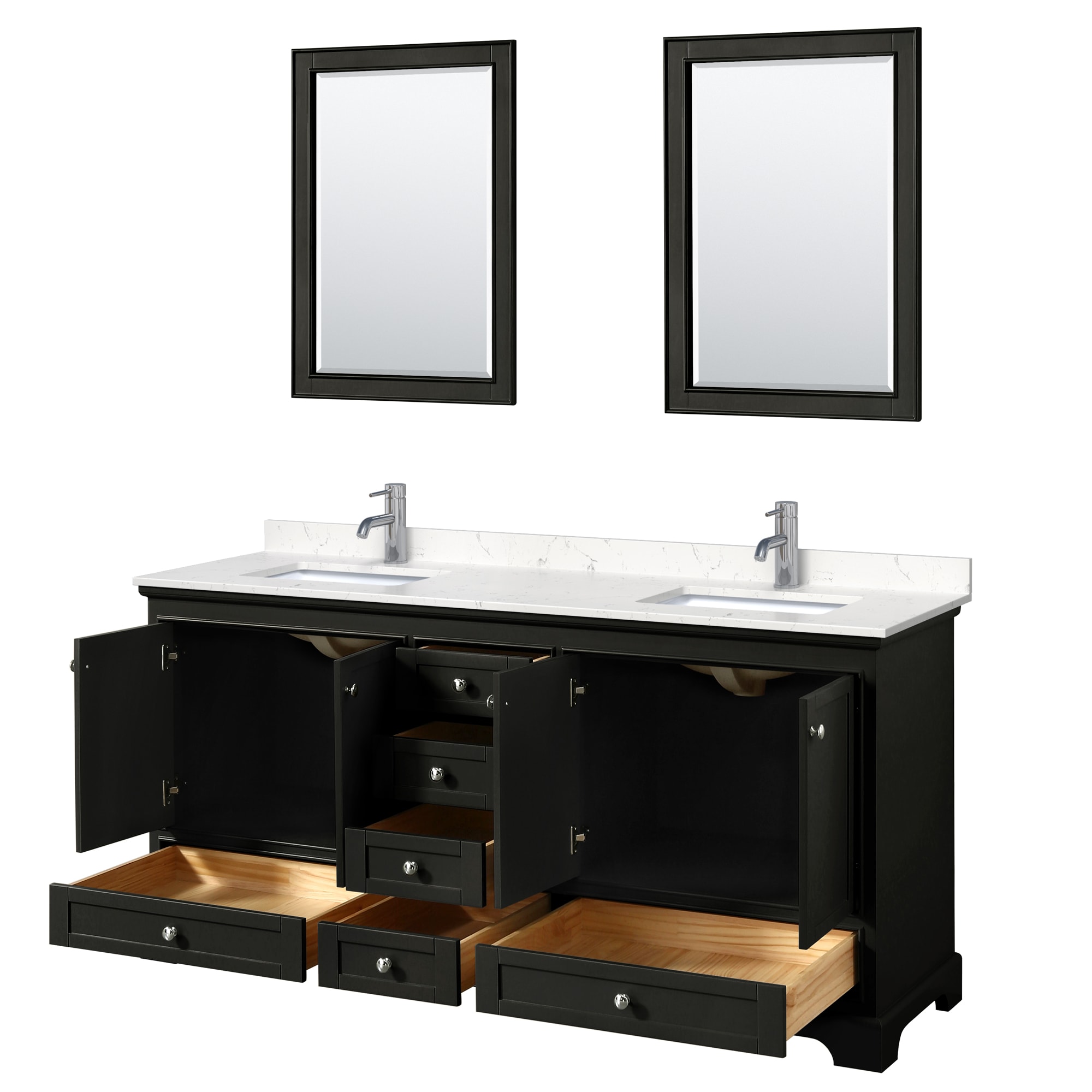 Wyndham Collection WCS202072DDEC2UNSM24 Bath-Vanity-Combo - View #2