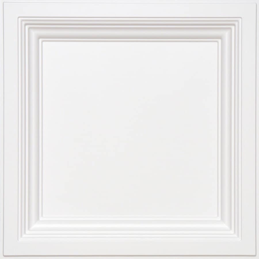 Armstrong Ceilings 24-in x 24-in Easy Elegance White Coffered 15/16-in ...