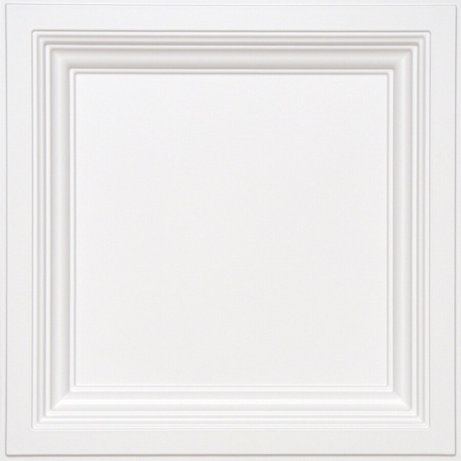 Armstrong Ceilings 2ft x 2ft Easy Elegance White PVC Drop Ceiling