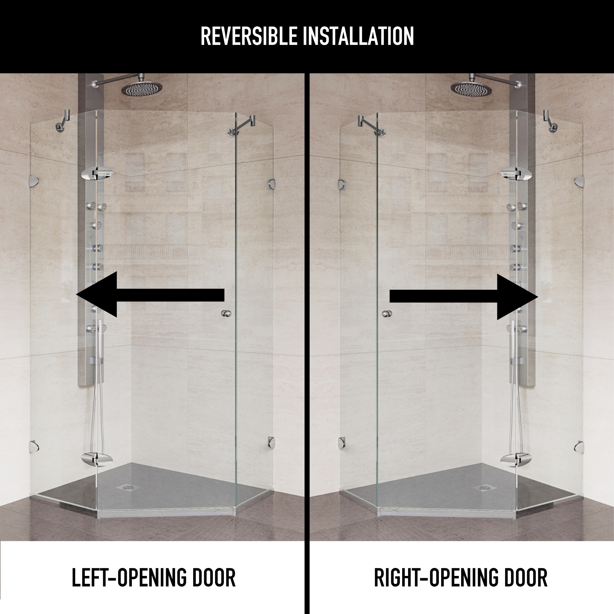 VIGO VG6061BNCL42 Shower-Doors - View #3