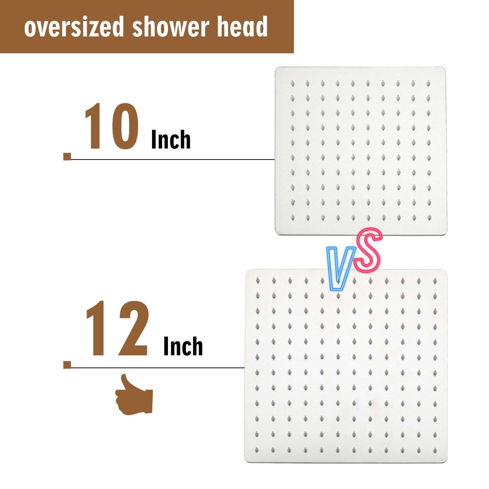 Brushed Nickel Ceiling Mounted Rain Shower System with Handheld