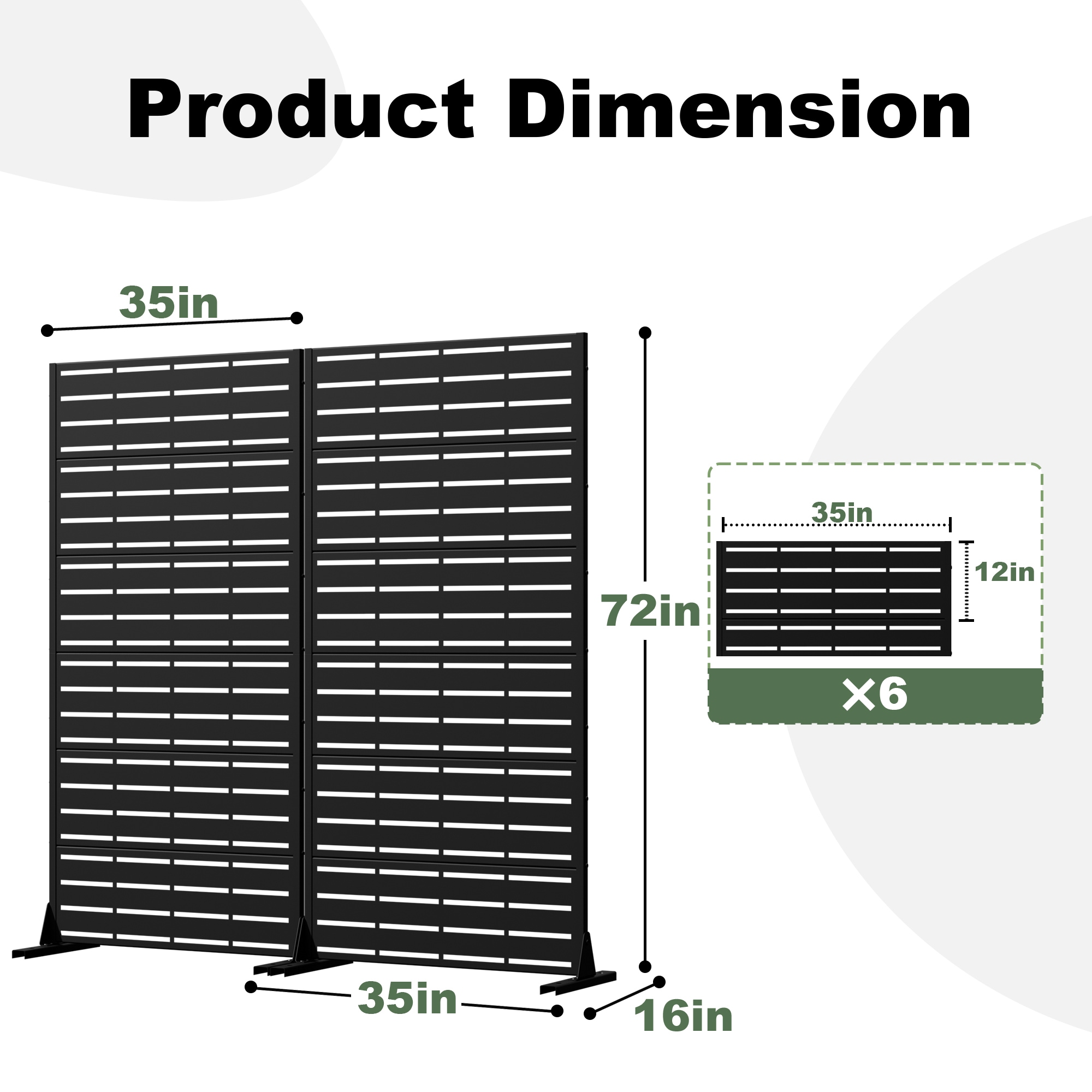 Lirago L20609-604A21 Outdoor-Privacy-Screen - View #5