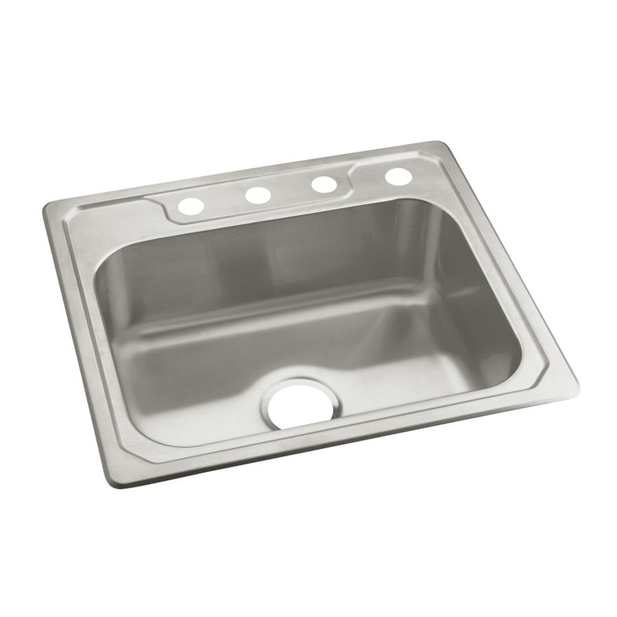 Sterling Middleton Drop In 25 In X 22 In Stainless Steel Single Bowl 4   00799366 