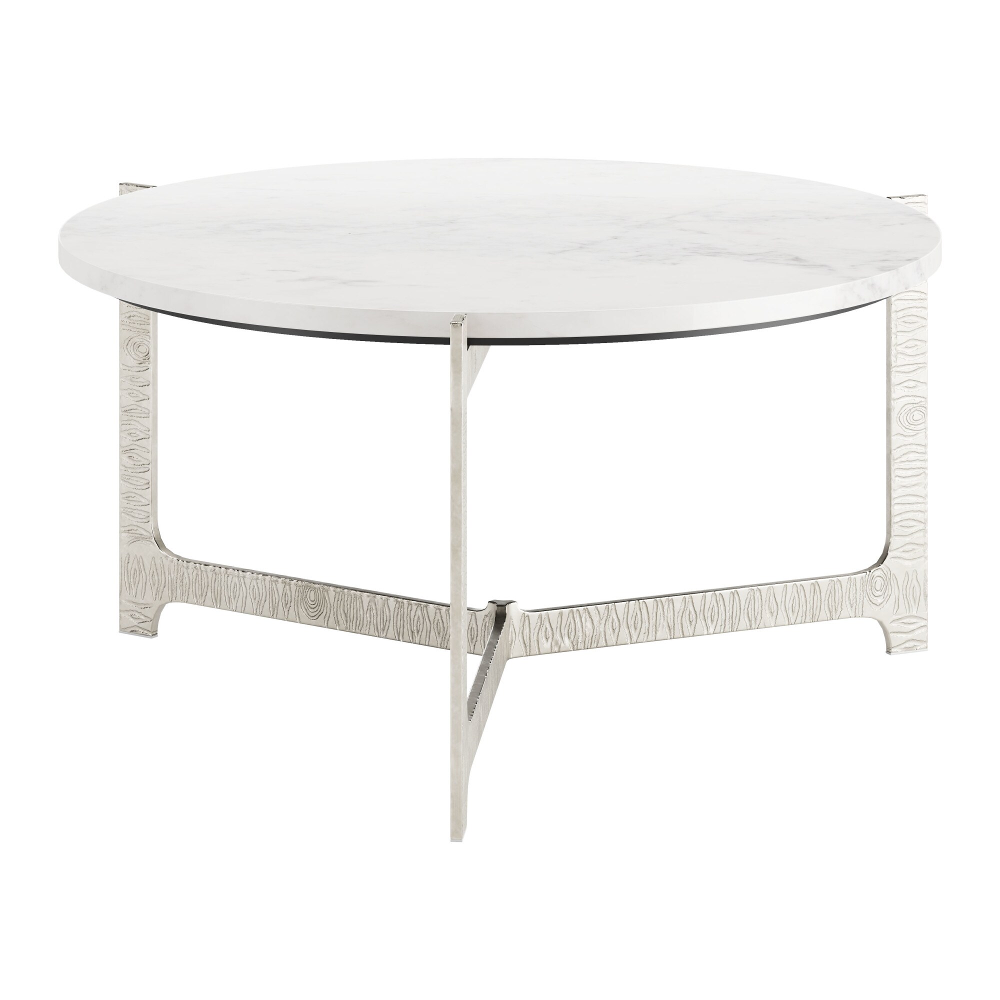 ZUO 110255 Silver Metal Modern Coffee Table