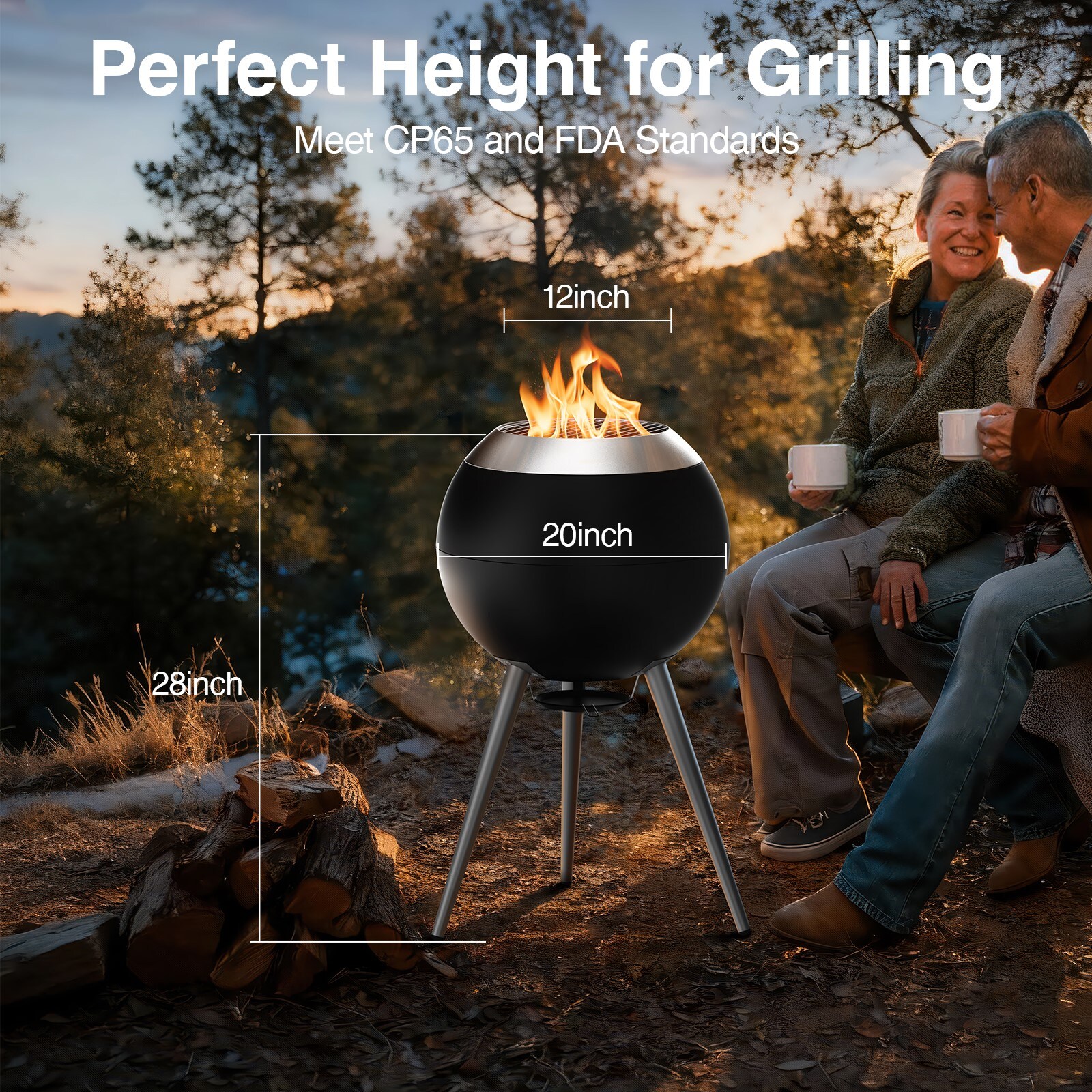GARSING LK-FIREGRI-50 Outdoor-Woodburning-Firepits - View #4
