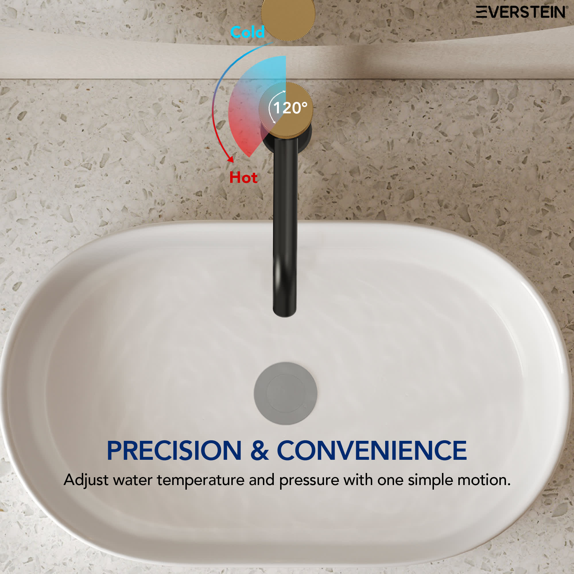 EVERSTEIN SFS-1167-BK-GD Lavatory-Faucets - View #4