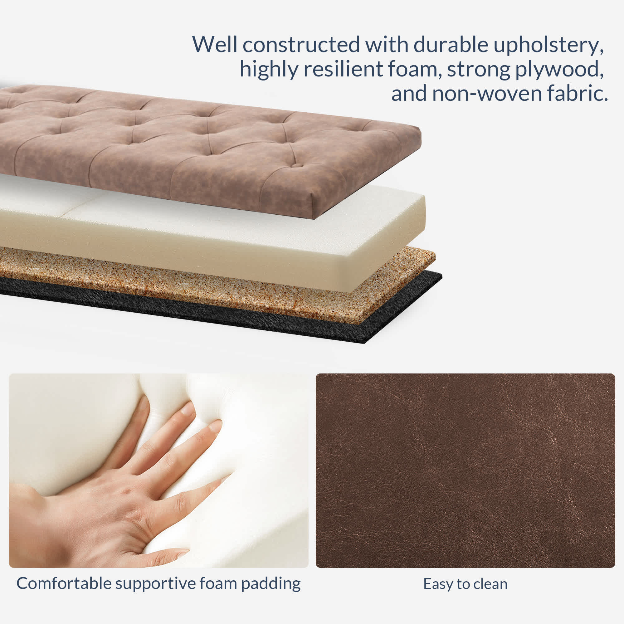 Belleze 014-HG-31902-RB Indoor-Ottomans - View #8