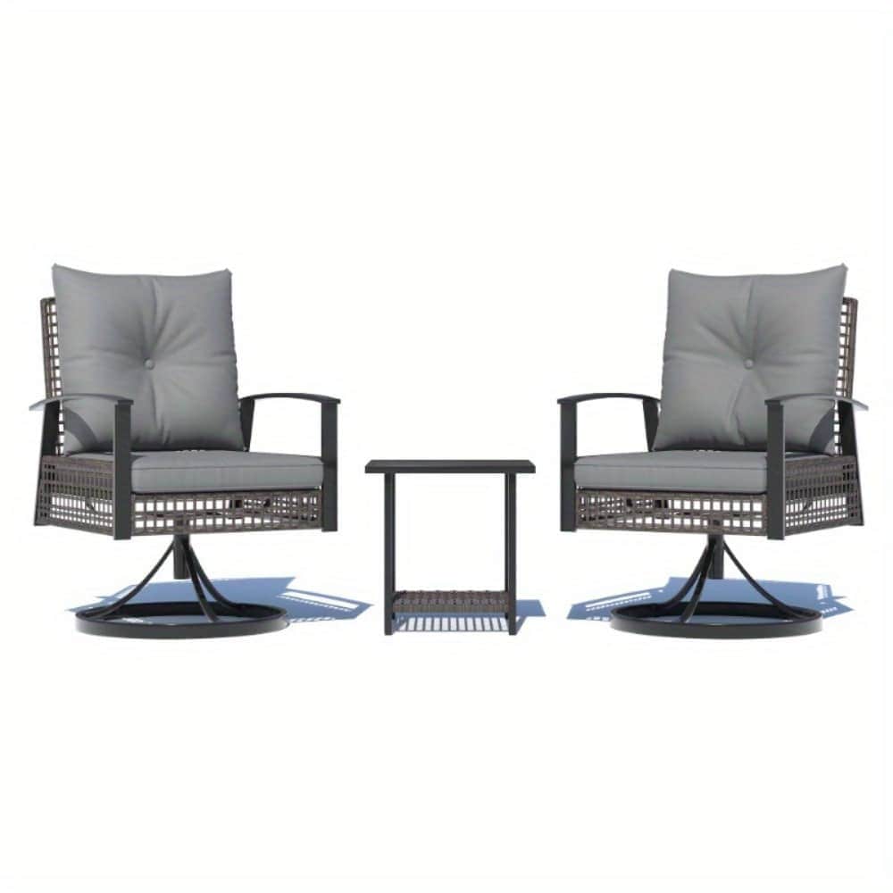 U-HOMY ZM-013GY-OT Patio-Conversation-Sets - View #2
