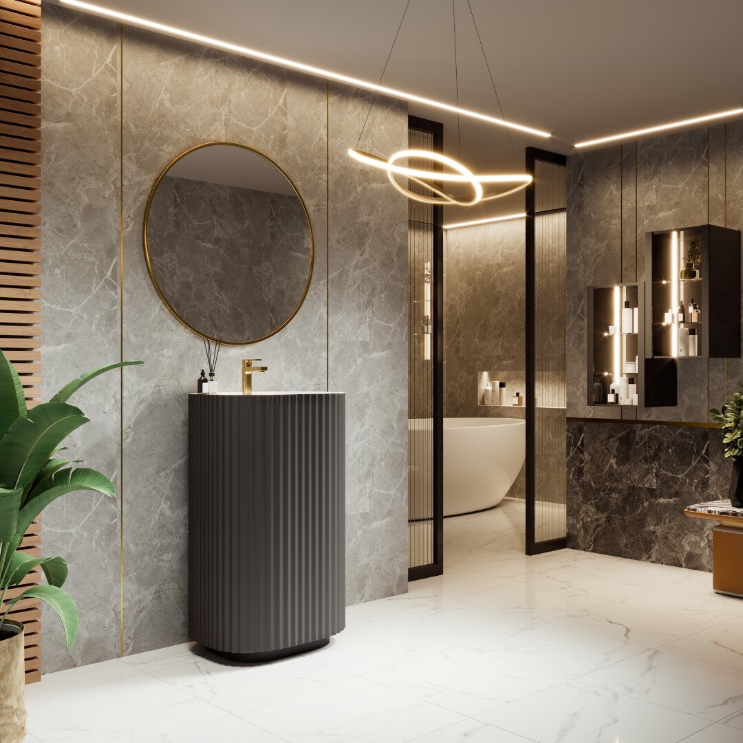 Eviva EVVN202-20DG Complete-Pedestal-Lavatories - View #3