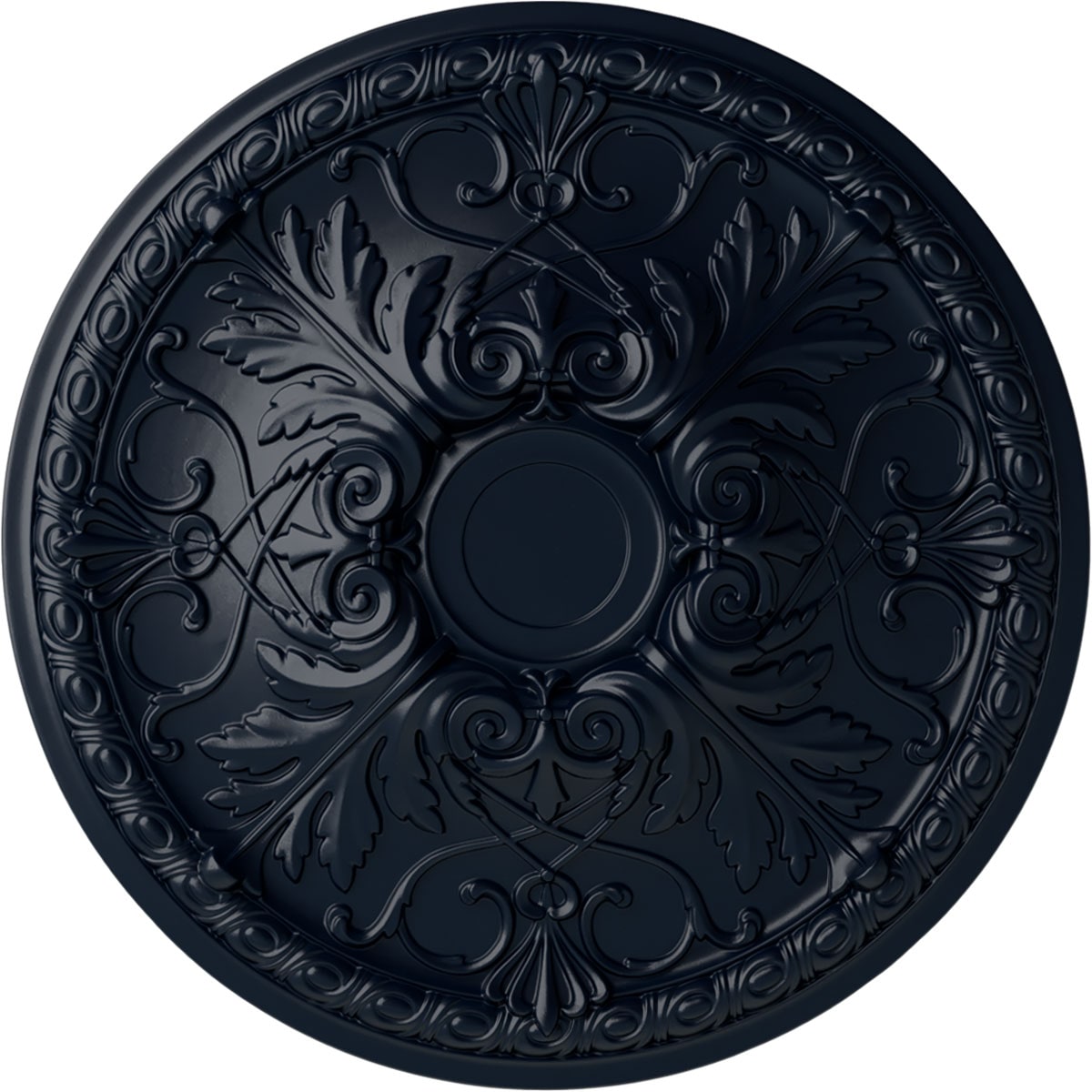 Ekena Millwork CM26TNMDF Tristan 26-in W x 26-in L Painted Midnight Dream Polyurethane Whole Ceiling Medallion