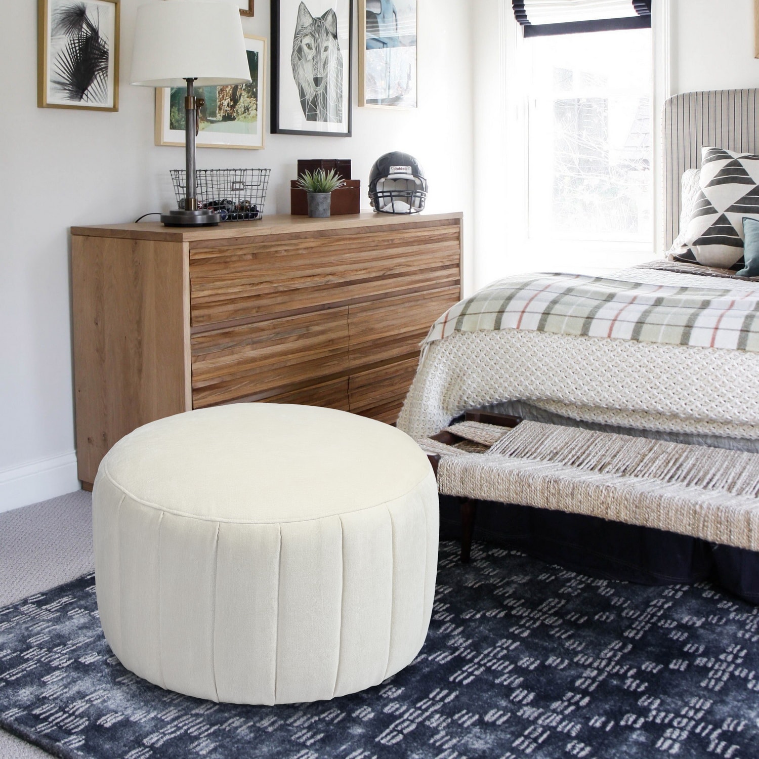 CASAINC AKBAR LARGE BEIGE Indoor-Ottomans - View #2