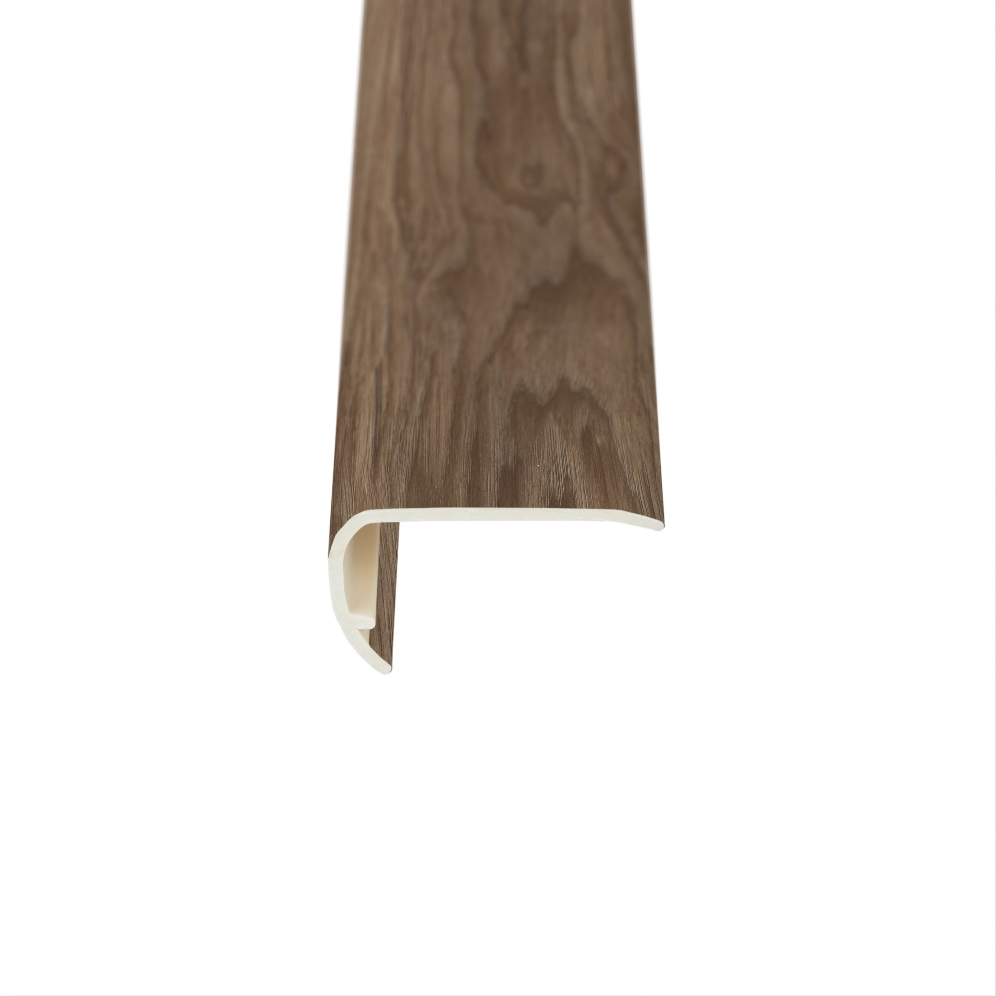 SMARTCORE LX50604060 by COREtec Floors 4.49-in x 94.49-in x 1.57-in Franklin Oak Prefinished PVC Oak Flush Stair Nosing