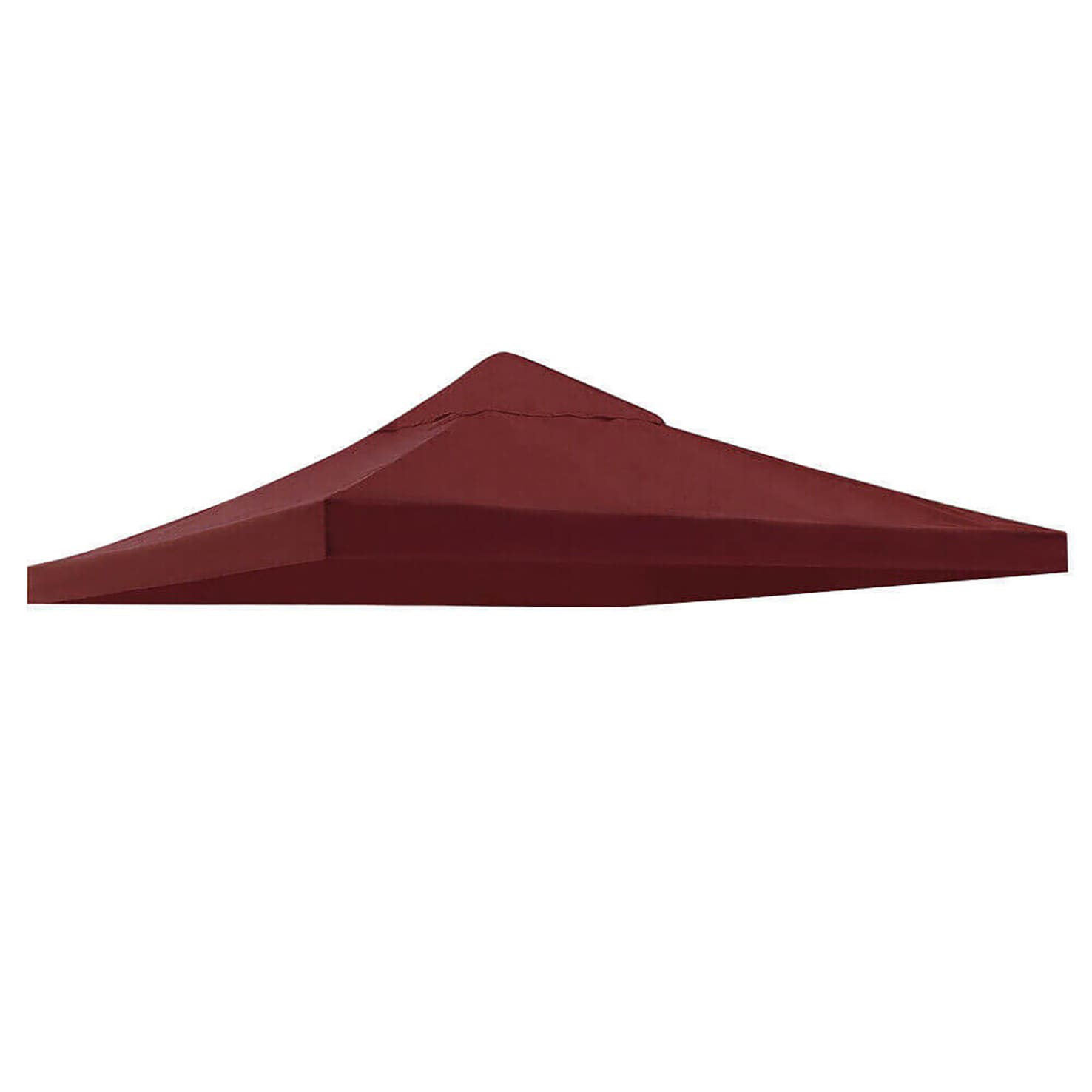 Gaierptone B230509-50 118-Inches x 118-Inches Gazebo Replacement Canopy Burgundy Gazebo replacement canopy top