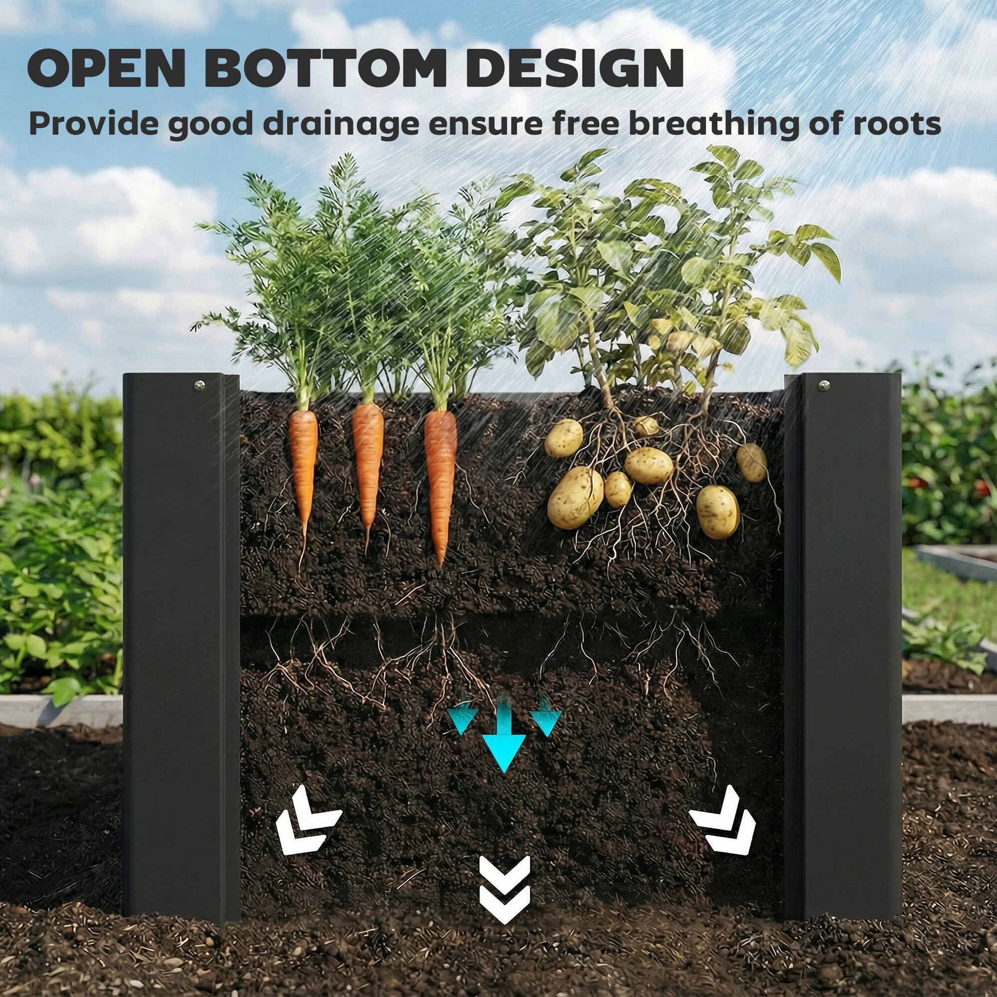 Outsunny 84H-632V01BK Raised-Garden-Beds - View #5
