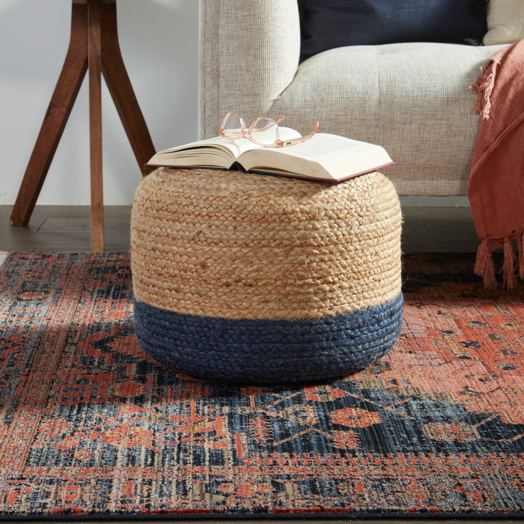 Coastal deals pouf ottoman