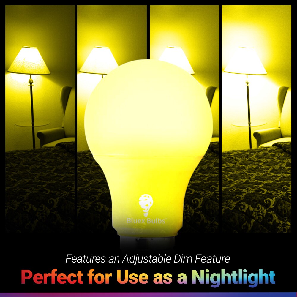 Bluex Bulbs COLOR-YELLOW-A19-9W Dec-Led-Light-Bulbs - View #4