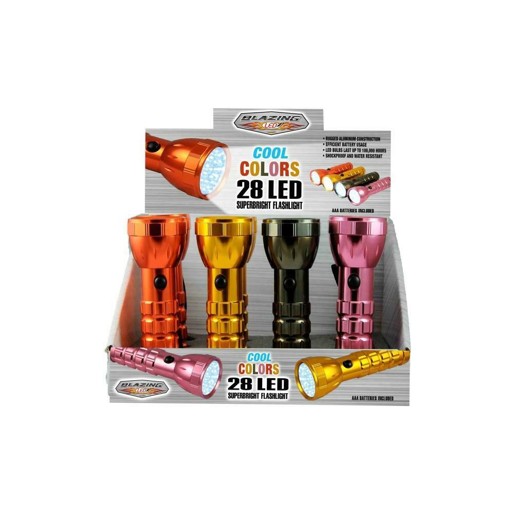 DDI DLR48799  685190 Blazing LEDz Cool Colors 28 LED Flashlight