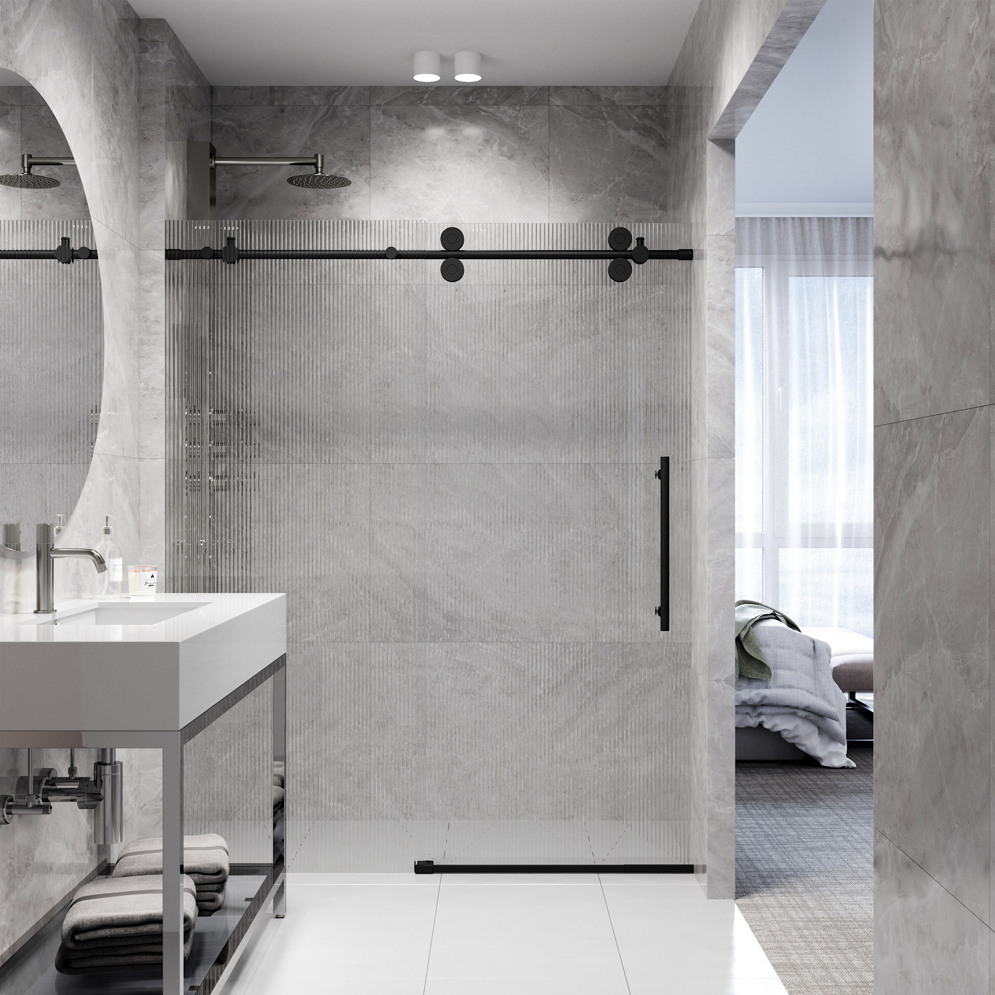 VIGO VG6041MBFL6074R Shower-Doors - View #6