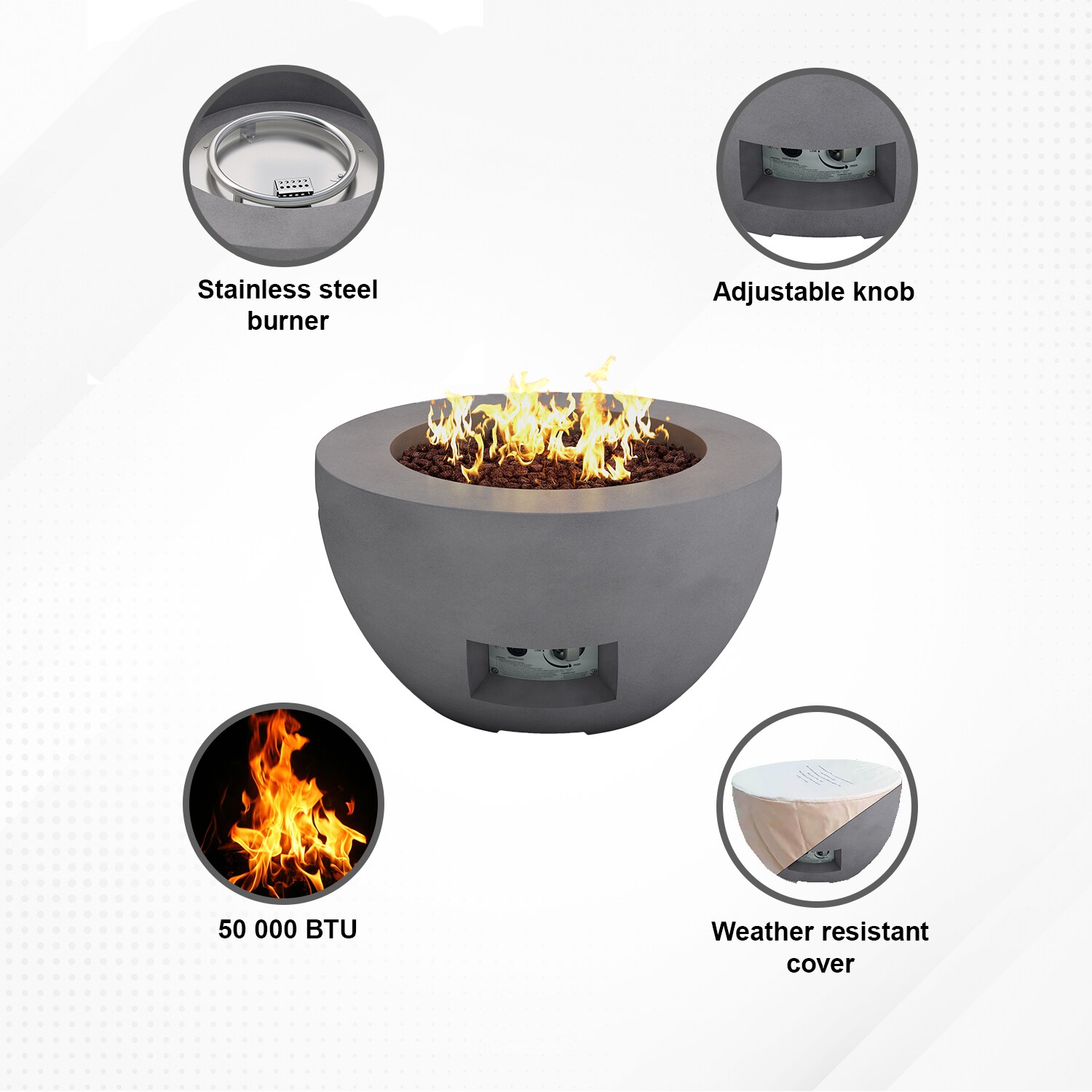 KANTE RMFP-B01-81921 Outdoor-Gas-Firepits - View #4