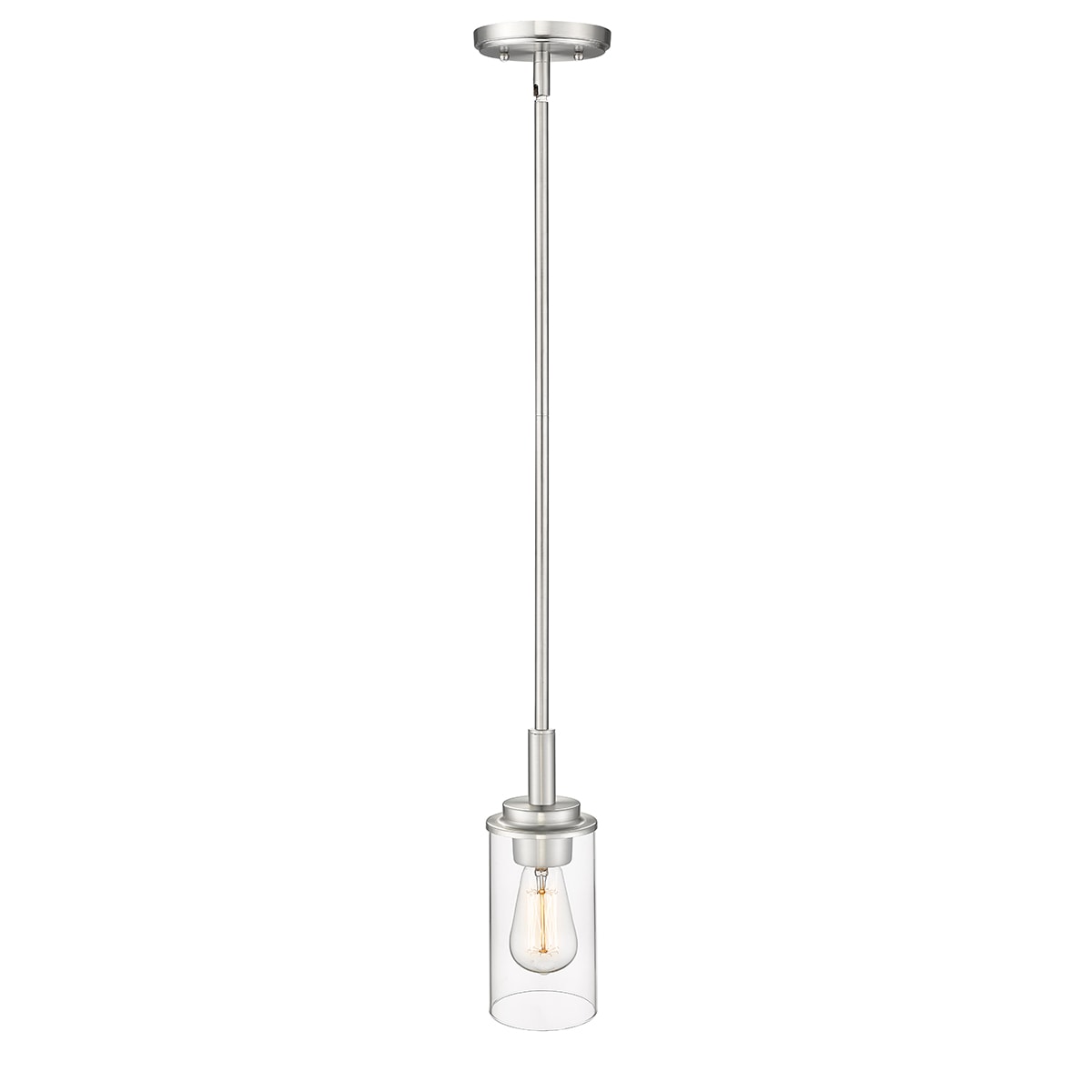 Janna 4" Brushed Nickel Mini Pendant Light