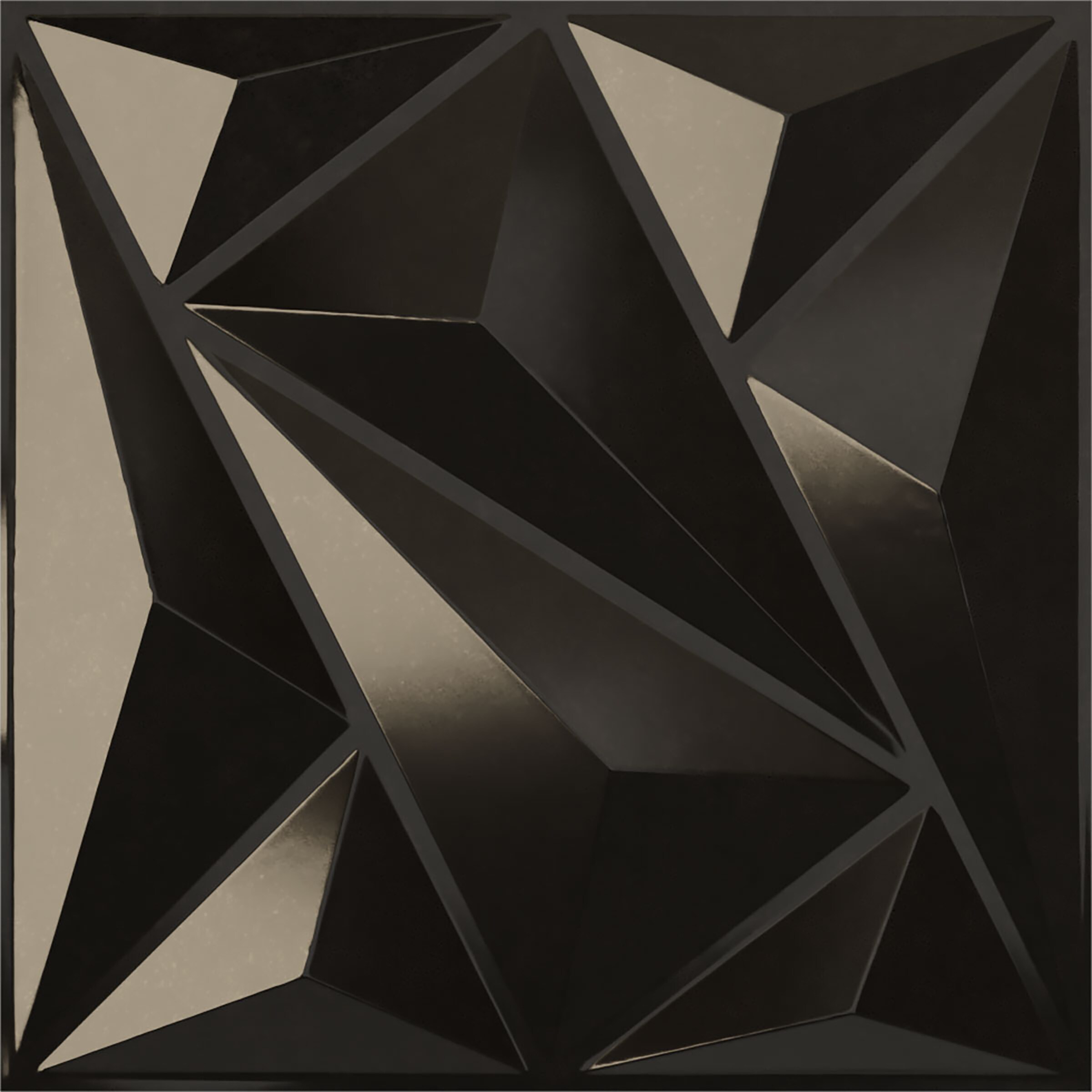 Ekena Millwork WP20X20MQECA 19-5/8-in x 19-5/8-in Embossed Paintable/Stainable Black PVC Abstract Wall Panel ( 2.67-sq ft )