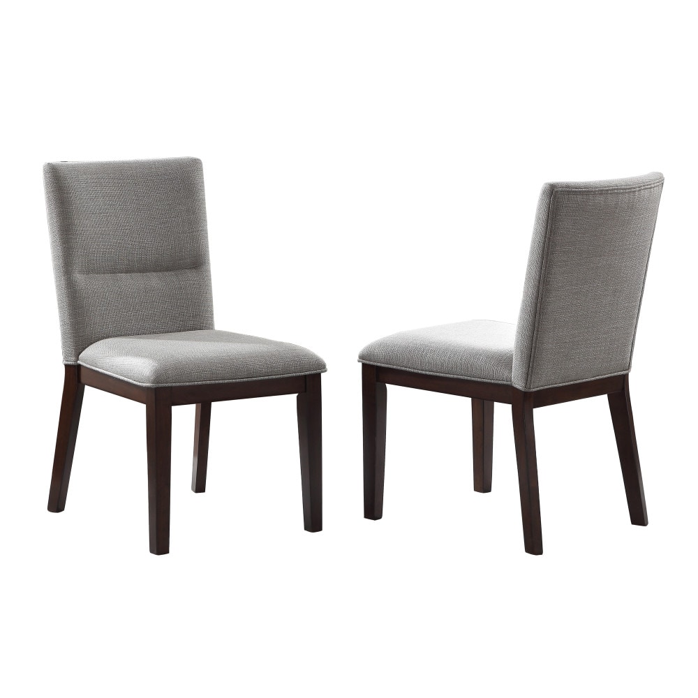 Steve Silver Set of 2 Amalie Transitional Polyester Upholstered Dining side chair ( Wood Frame )