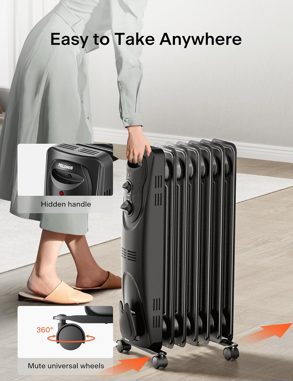 PELONIS PHO15A2AGB Portable-Electric-Heat - View #7