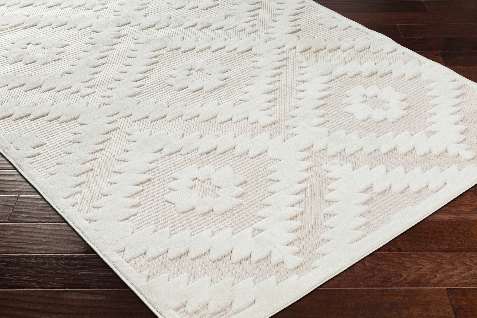 Livabliss 8 X 10 Ft Ivory Outdoor Geometric Mid Century Modern Area Rug In The Rugs Department 