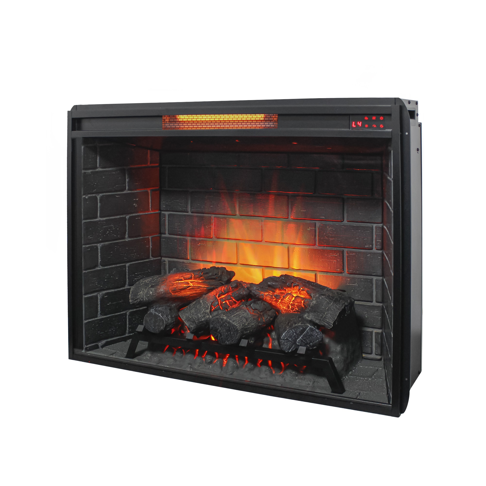 Boyel Living 33 inch Infrared Electric Fireplace with Removable Trim kit Insert Touch Panel Home Decor Heater