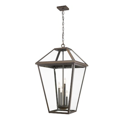 Z Lite Talbot 4 Light Outdoor Chain, Extra Large Exterior Hanging Light Fixtures