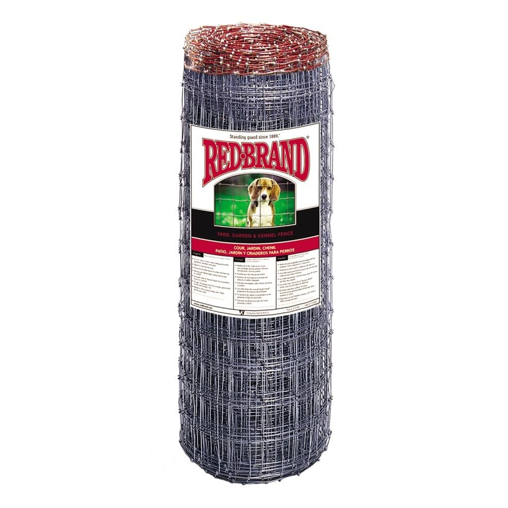 Red Brand 100-ft X 4-ft 14-Gauge Silver Steel Welded Wire Rolled Fencing  With Mesh Size 2-in X 4-in, Zip Ties Lowes Aisle