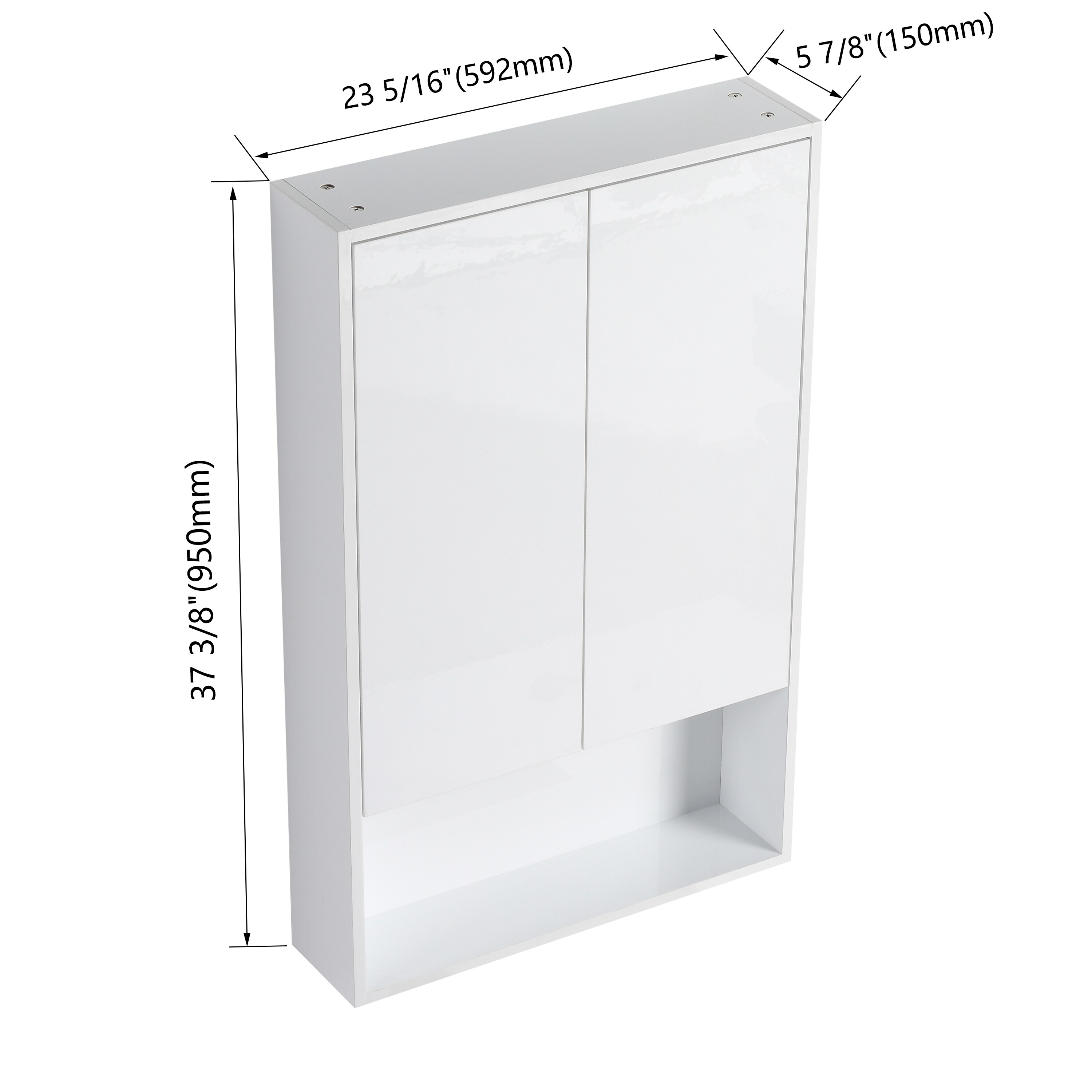 Vanityfus VF-GL-12052 Bathroom-Wall-Cabinets - View #3