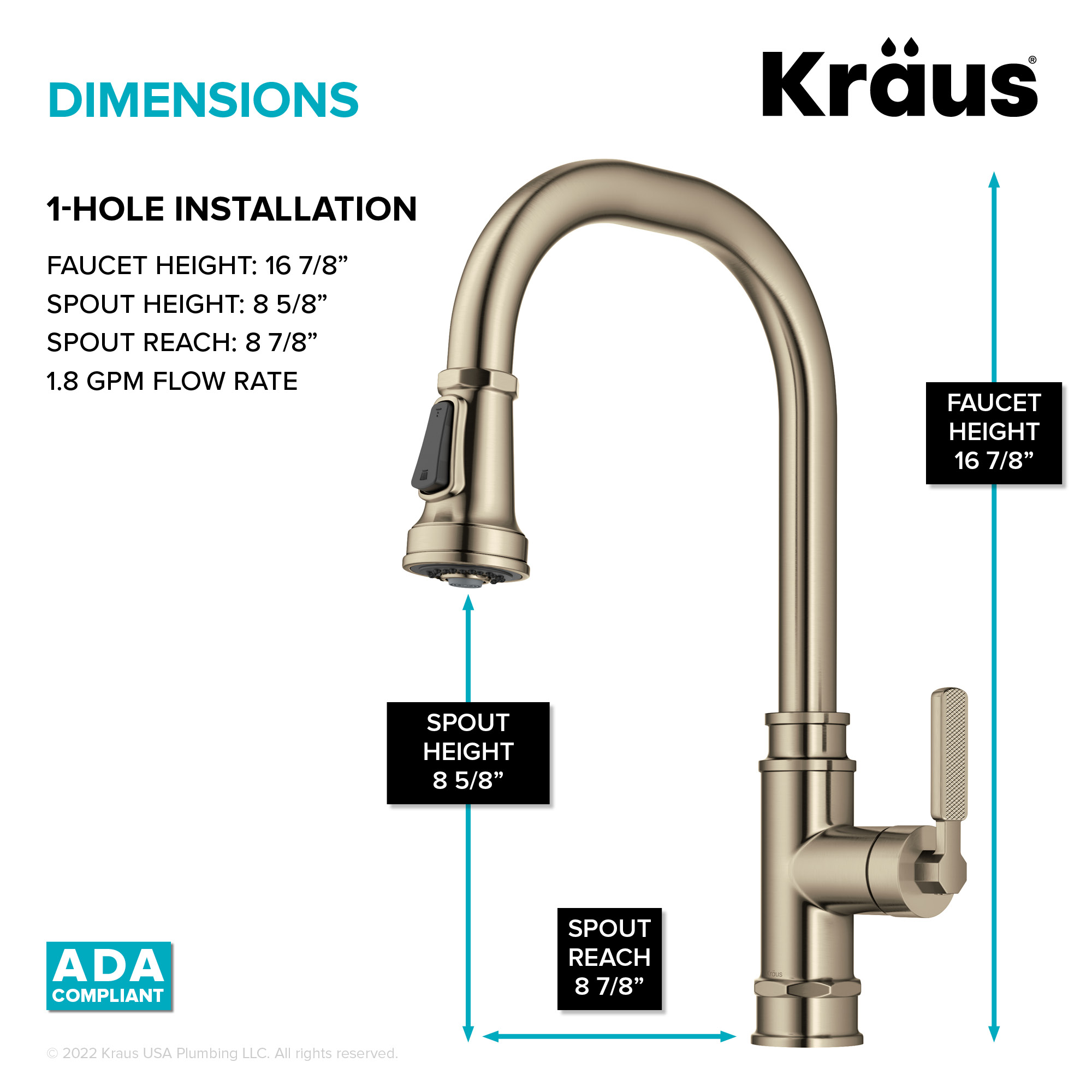 Kraus KPF-4101SFACB Kitchen-Faucets - View #5