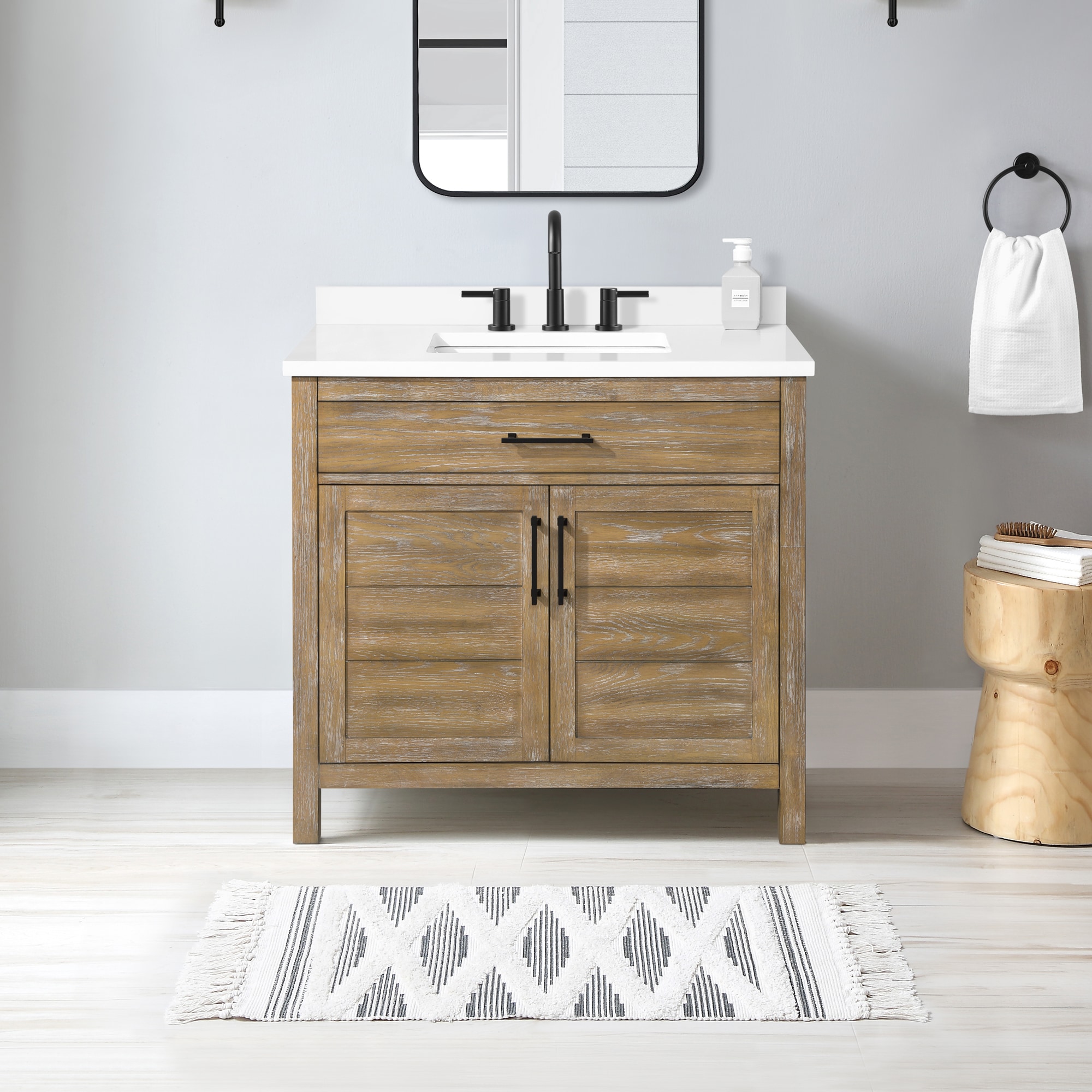 Single sink deals vanity 36 inches