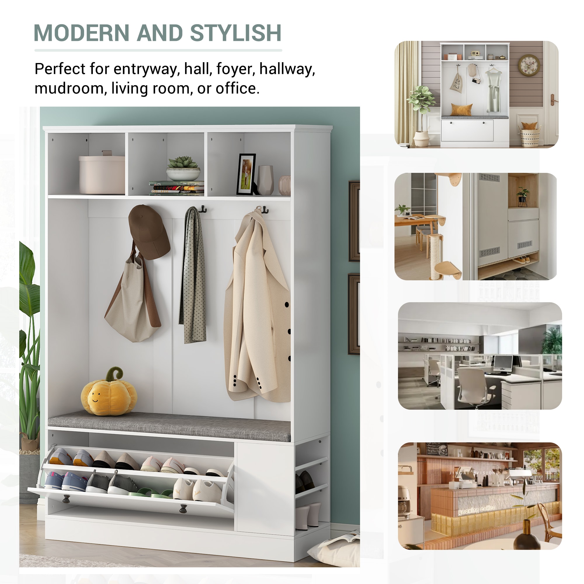 ModernLuxe L-WF311376AAK Hall-Trees - View #3