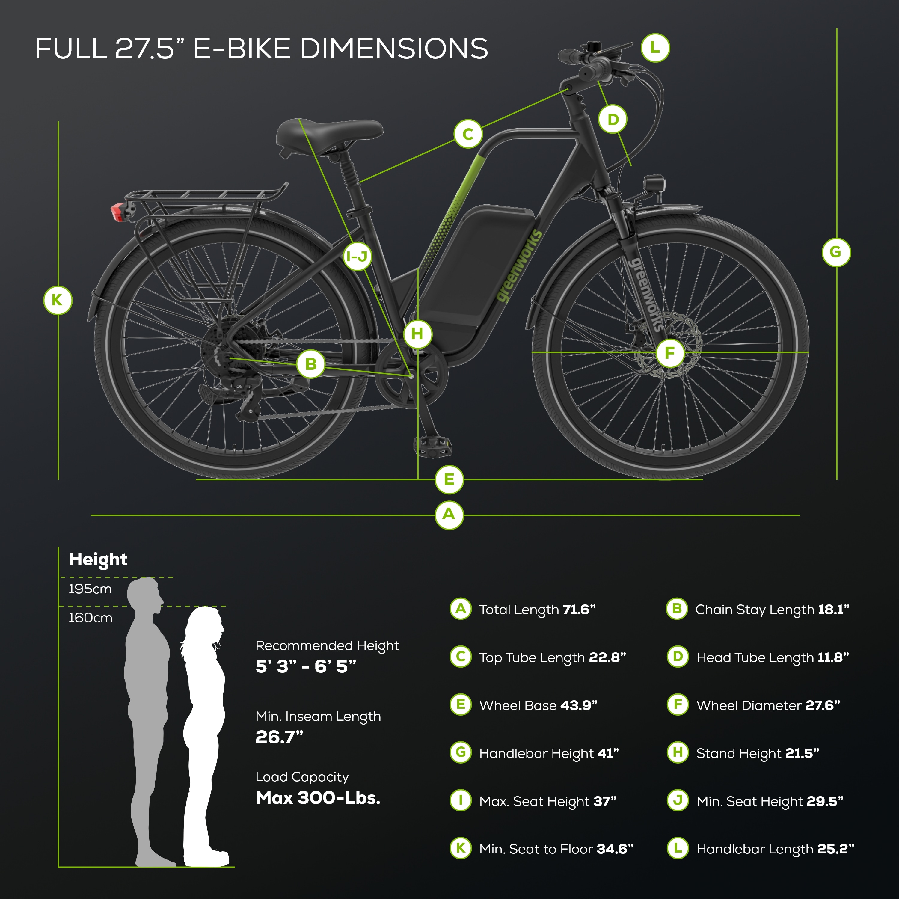 Greenworks 275EB80L40 bikes - View #11