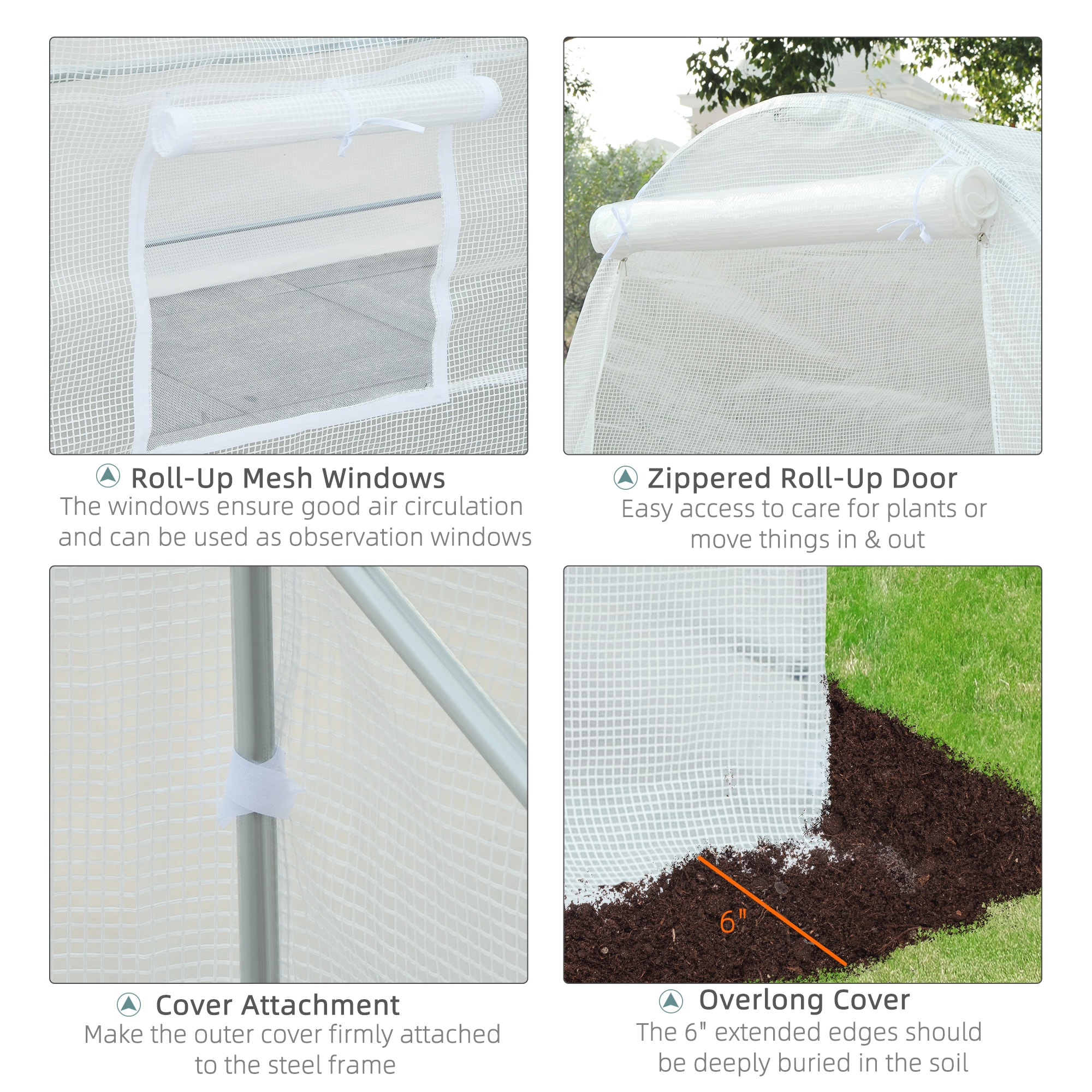 Outsunny 845-073 greenhouses - View #4