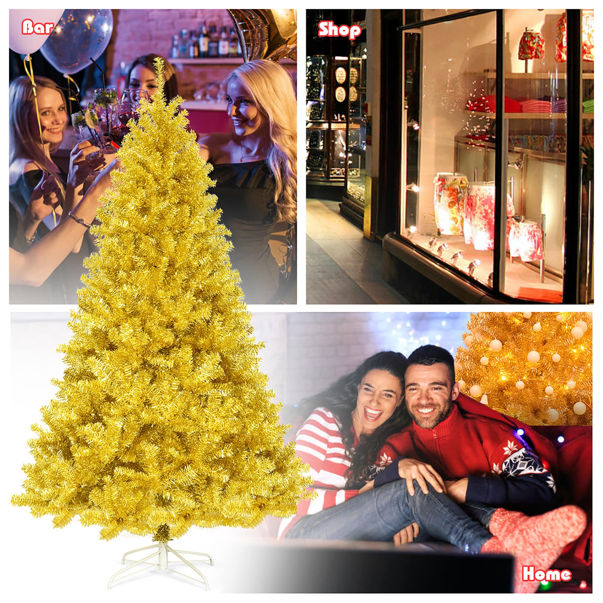 Costway CM22829 Artificial-Christmas-Trees - View #7